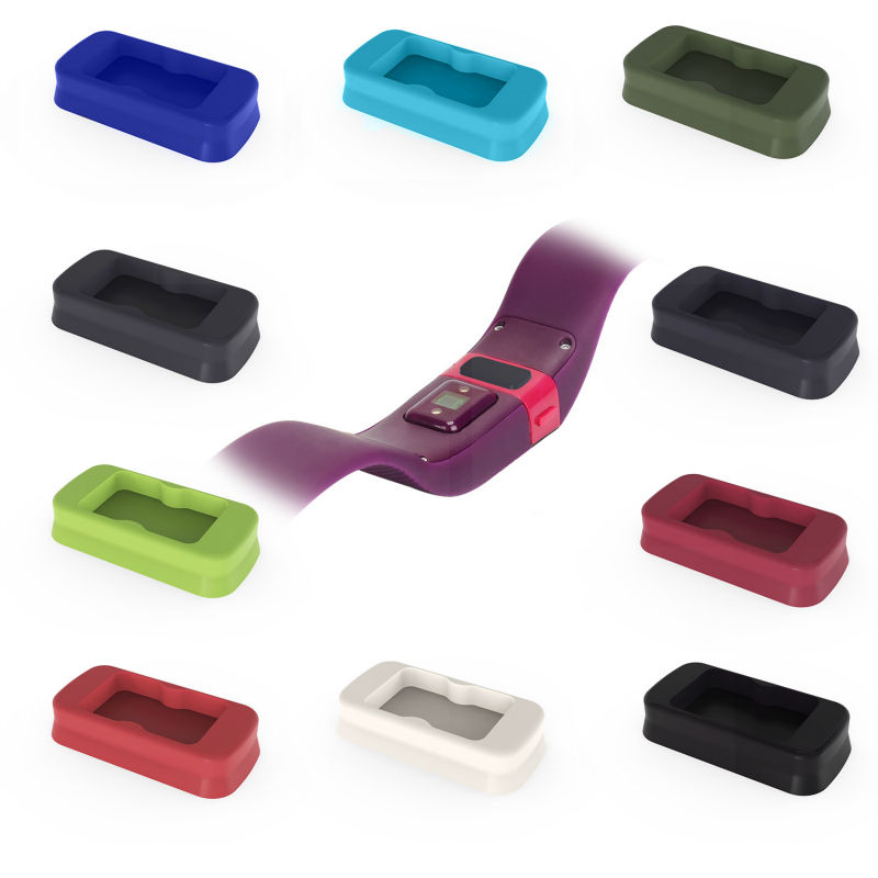 ? Ʈ  HR Ʈ   ׼ 100PCS /  äο Ǹ Ƽ  ÷ ȣ Ŀ/ 100pcs/lot Colorful silicone anti dust plug protective cover for Fitbit charge HR